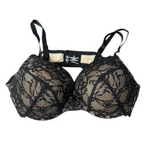 Torrid  Black Lace Bra Padded Size 40D